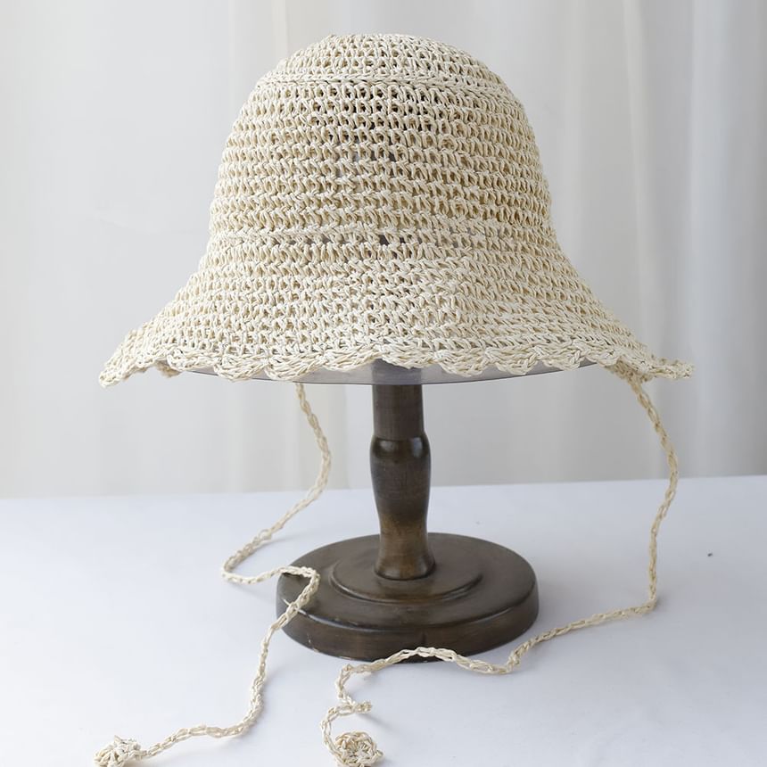 Plain Sun Hat Straw
