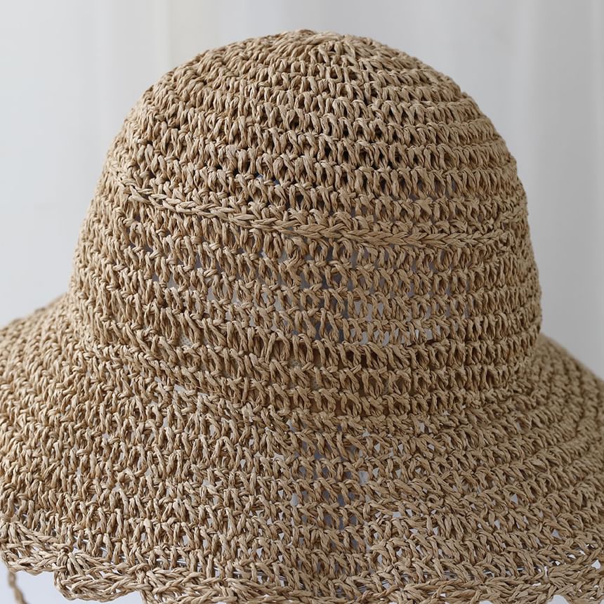 Plain Sun Hat Straw