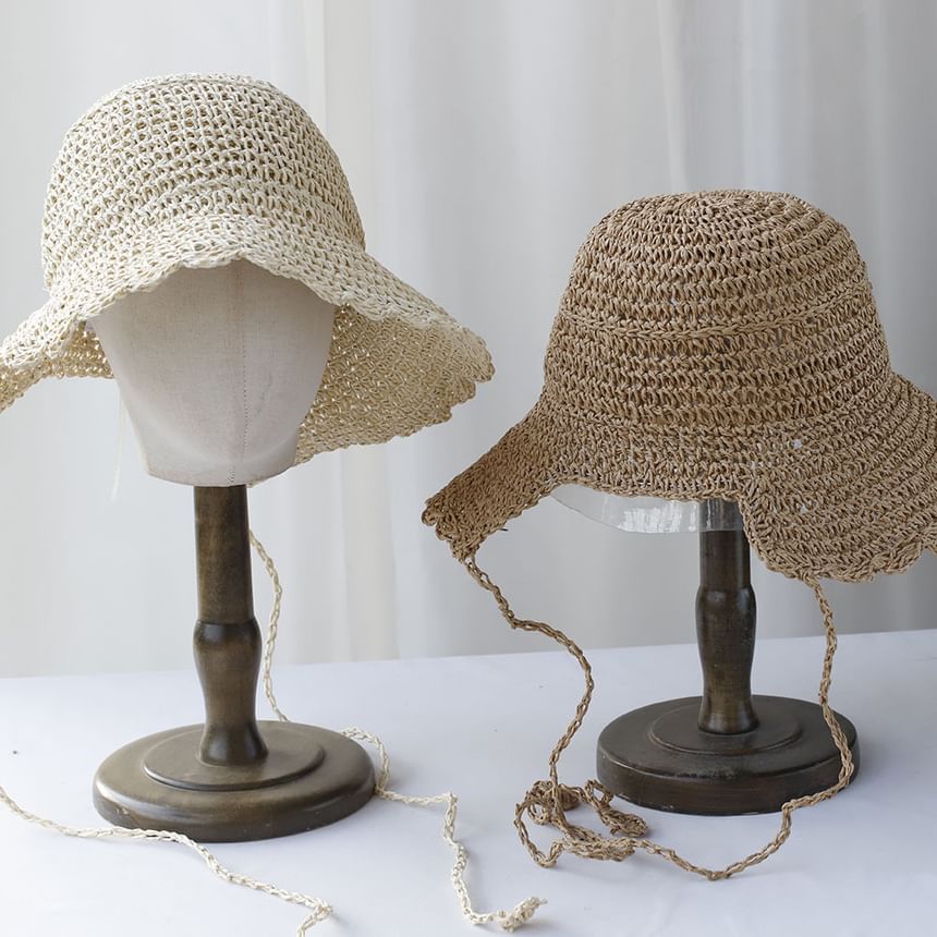 Plain Sun Hat Straw