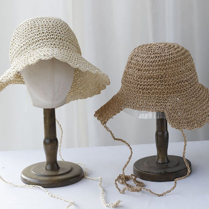Plain Sun Hat Straw