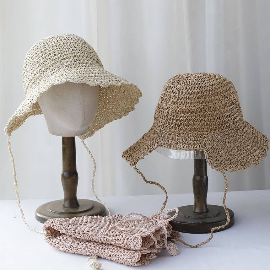 Plain Sun Hat Straw