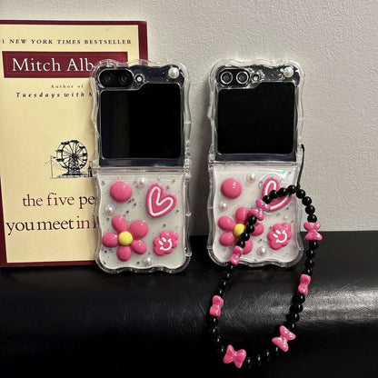 Heart Flower Phone Case / Strap / Set