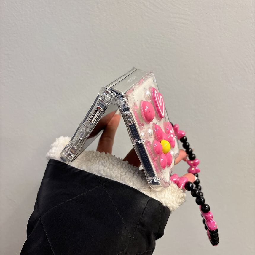 Heart Flower Phone Case / Strap / Set