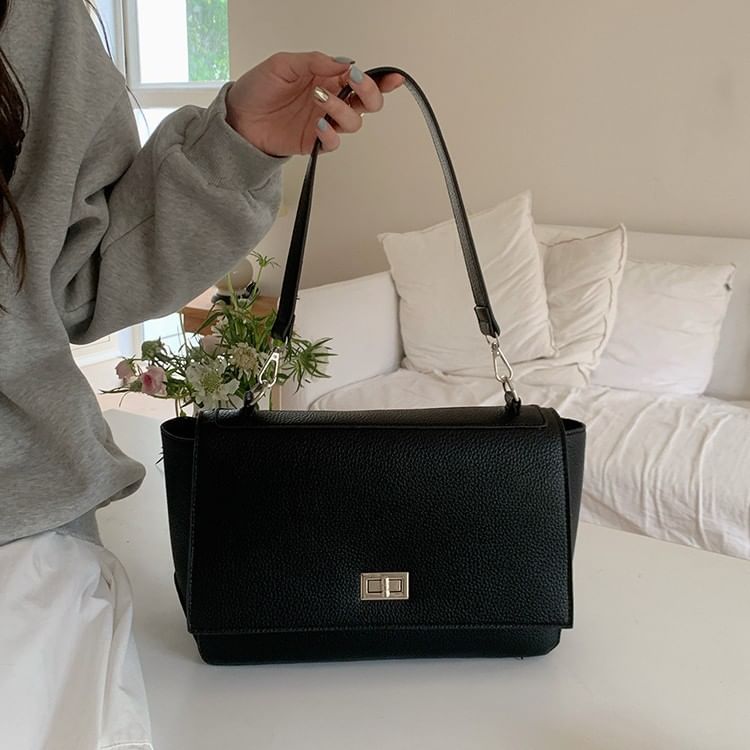 Satchel Leather Faux Bag