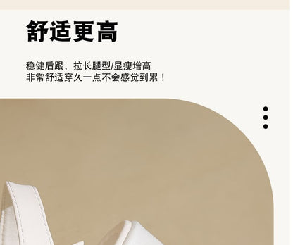 Block Heel Buckled Platform Sandals