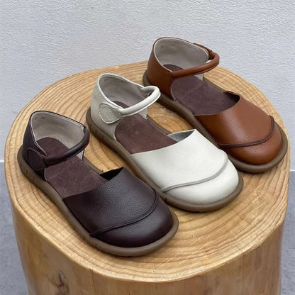 Platform Faux D'Orsay Leather Shoes