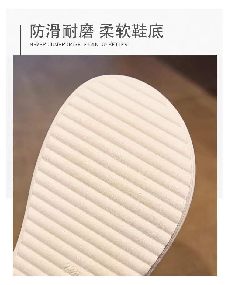 Slide Floral Platform Sandals