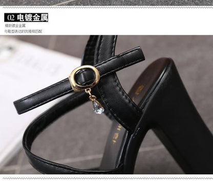 Heel Strappy Chunky Sandals Platform