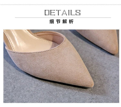 Designs) High Ankle Pointed Strap Sandals (Various Heel