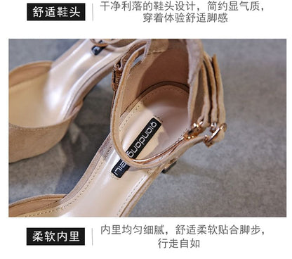 Designs) High Ankle Pointed Strap Sandals (Various Heel