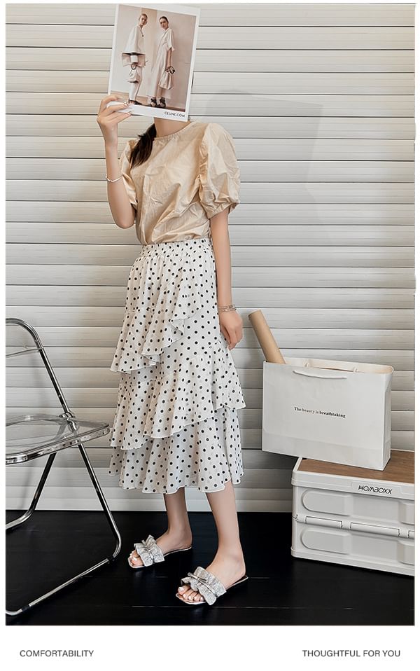 Sandals Slide Ruffle Bow