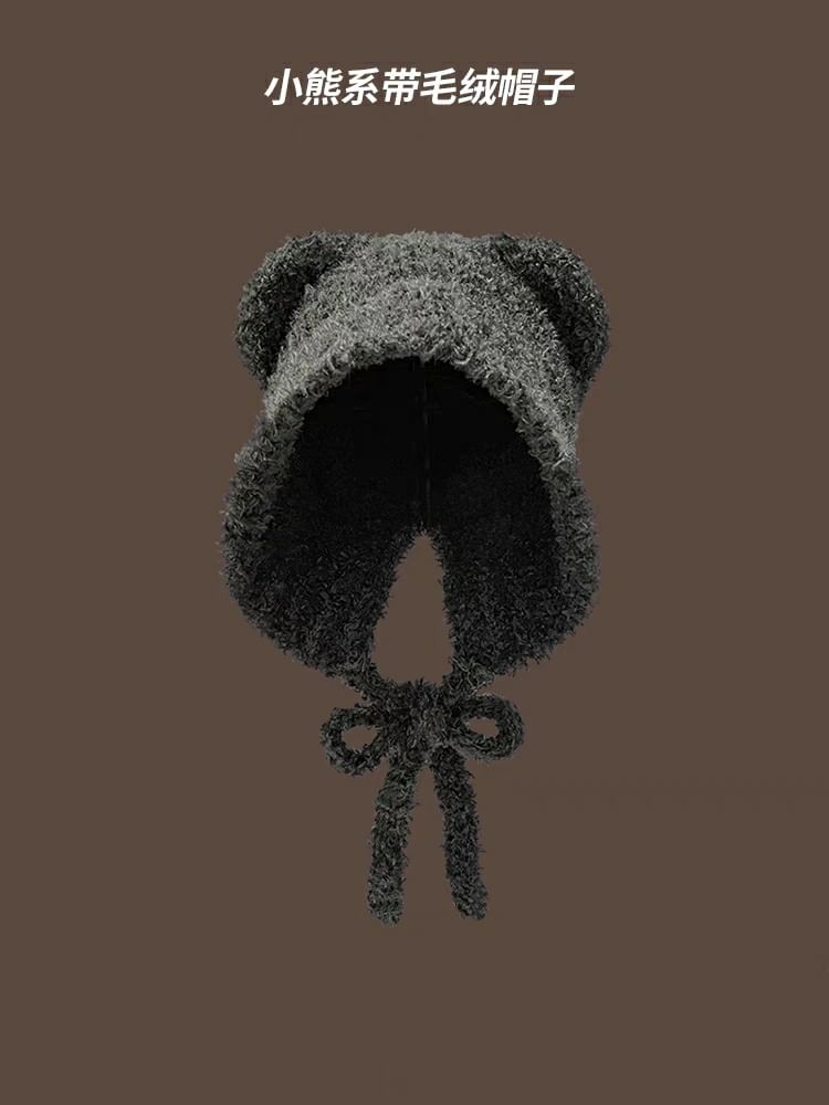 Trapper Hat Designs) Ear Knit Bear (Various