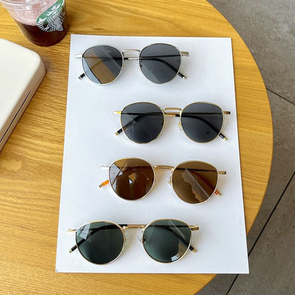 Frame Metal Sunglasses Round