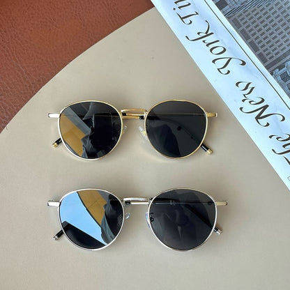 Frame Metal Sunglasses Round