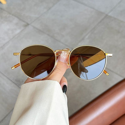 Frame Metal Sunglasses Round