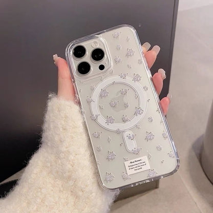 Floral Holder with Case Phone Set Magnetic / Card (Compatible MagSafe)