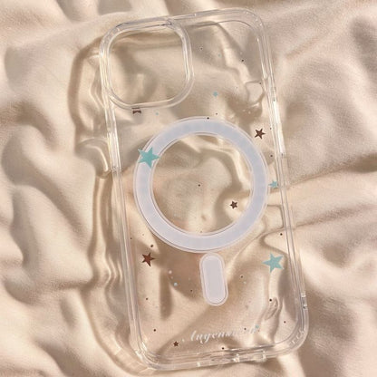 (Compatible Card Set / Holder MagSafe) Phone Magnetic Case with Star