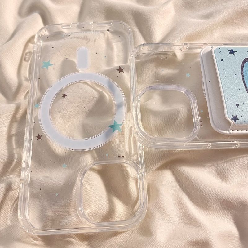 (Compatible Card Set / Holder MagSafe) Phone Magnetic Case with Star