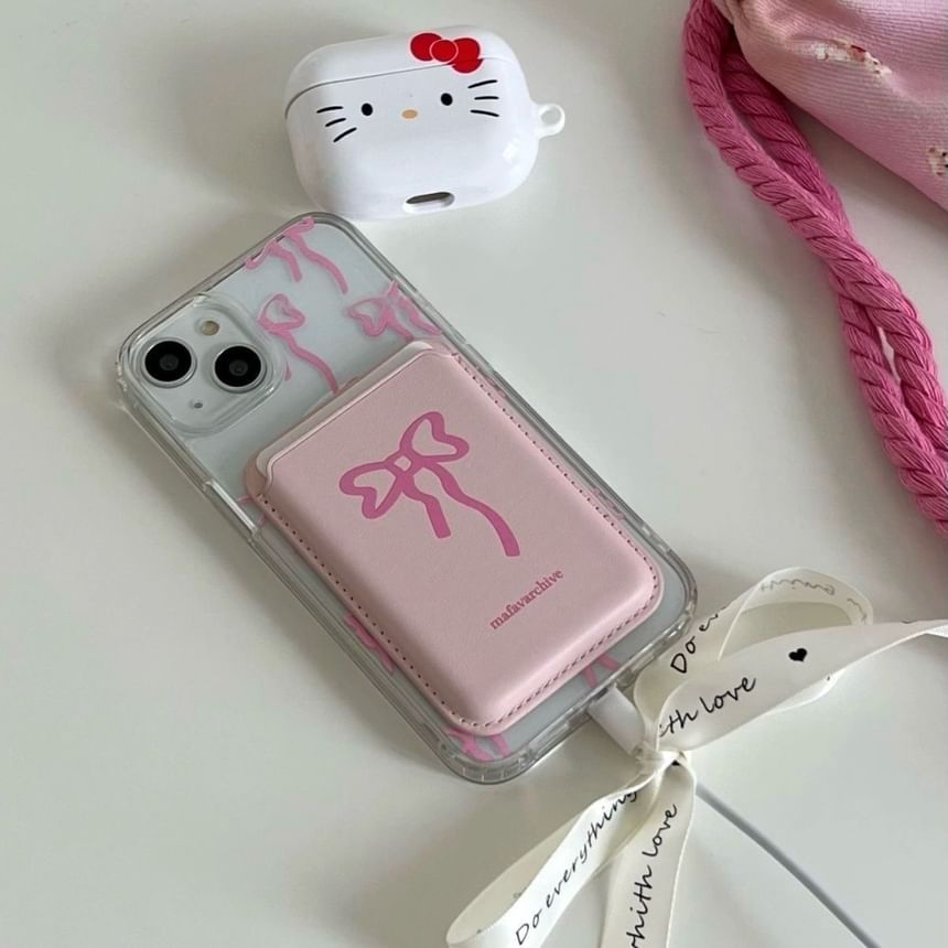 Phone Holder Bow (Compatible with Case / Magnetic MagSafe) Card