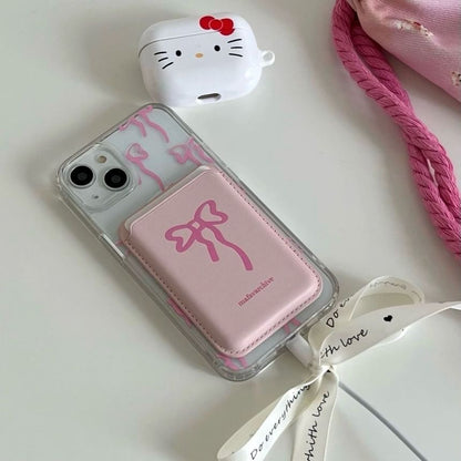 Phone Holder Bow (Compatible with Case / Magnetic MagSafe) Card