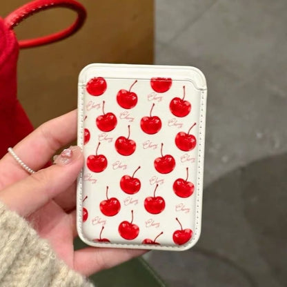 Magnetic MagSafe) (Compatible Holder / Phone Set with Case Cherry Card