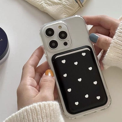 / Magnetic Card Holder Set with MagSafe) Case (Compatible Phone Heart