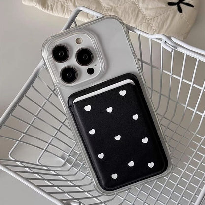 / Magnetic Card Holder Set with MagSafe) Case (Compatible Phone Heart