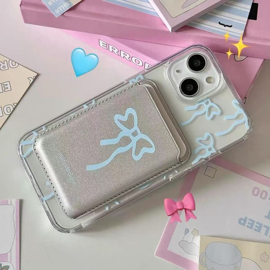 Compatible Set Case iPhone Magsafe Bow Card / Print