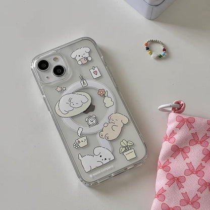 Magsafe Print Case / Card iPhone Set Compatible Cat