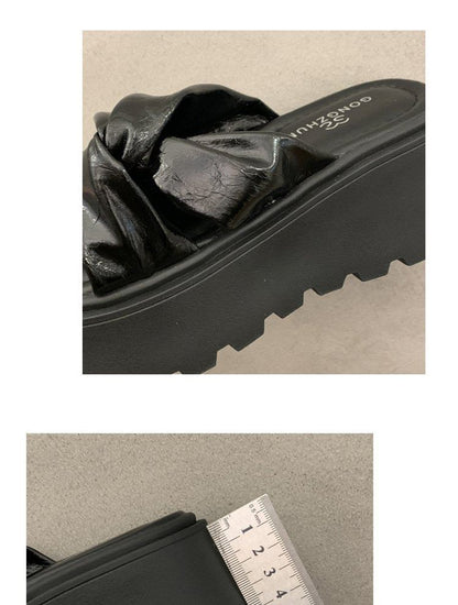 Sandals Twisted Platform Slide