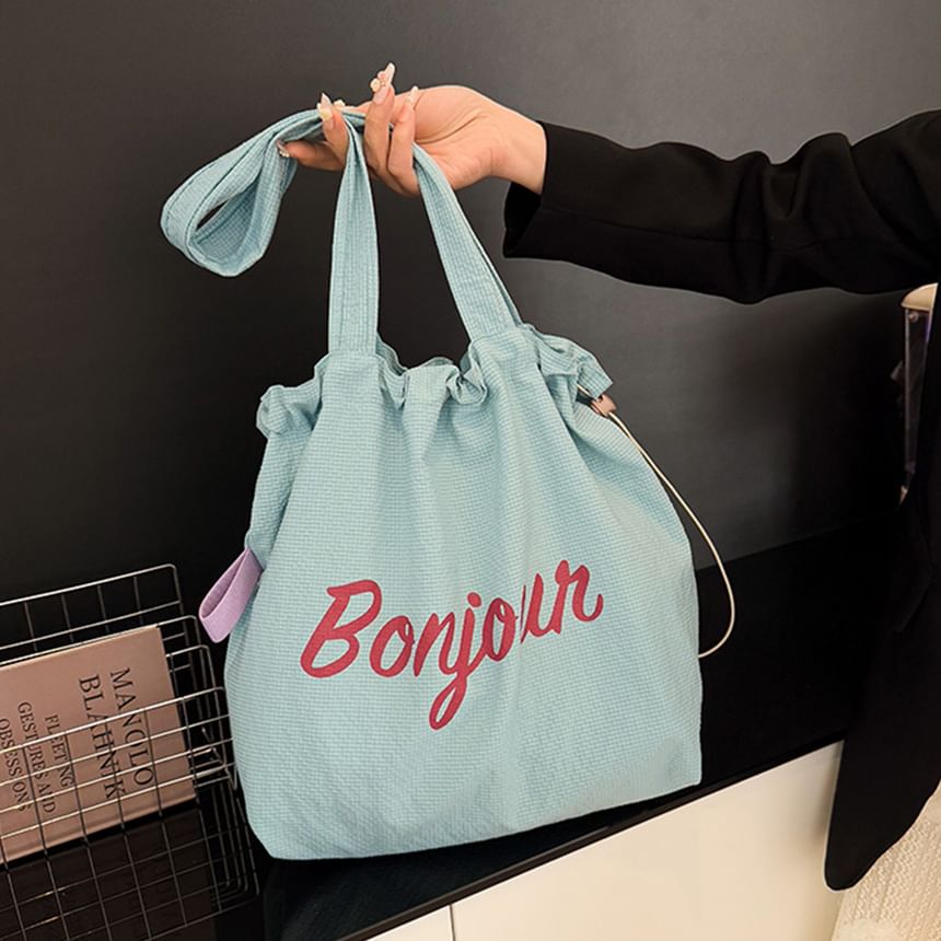 Canvas Tote Bag Lettering