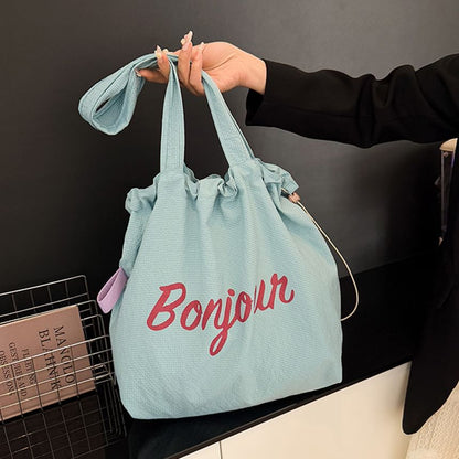 Canvas Tote Bag Lettering