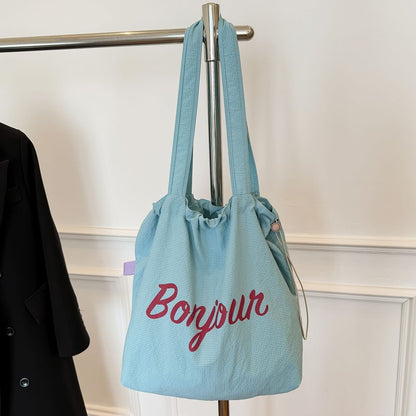 Canvas Tote Bag Lettering
