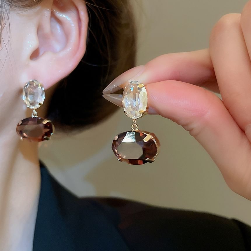 Boucles d'oreilles pendantes en strass