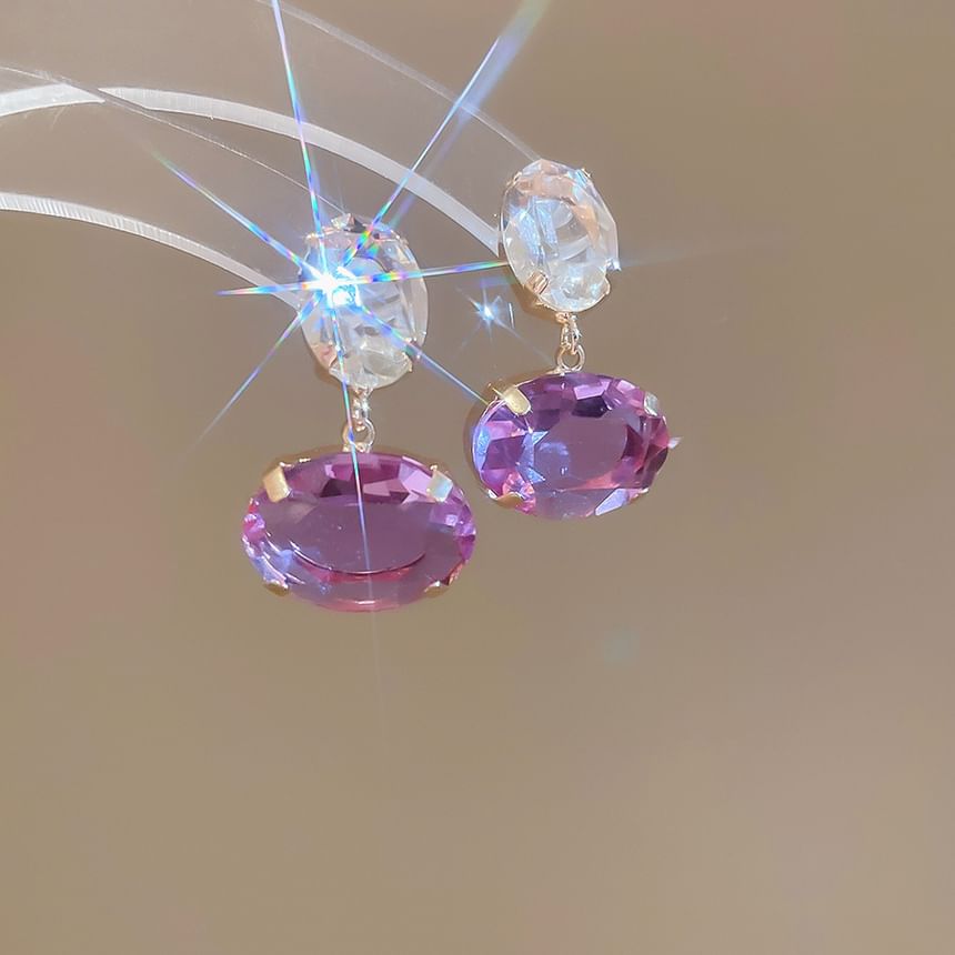 Boucles d'oreilles pendantes en strass