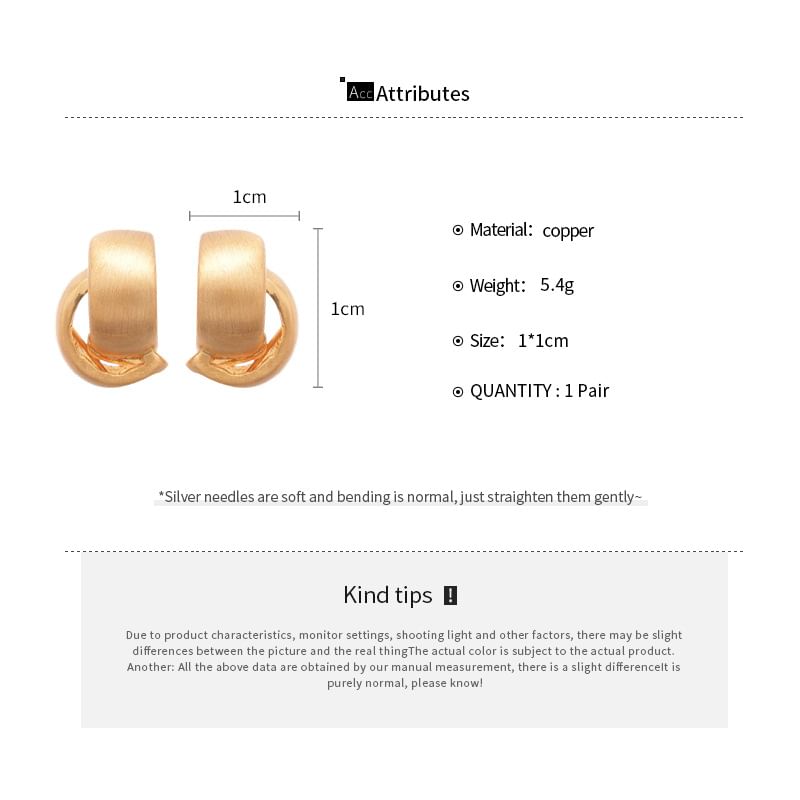 Layered Earring Stud