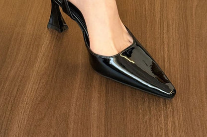 Strap Pointed High Ankle Toe Sandals Heel