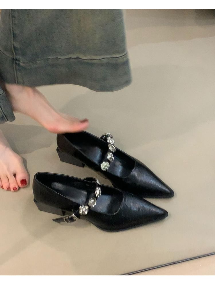 Jane Mary Toe Shoes Pointed