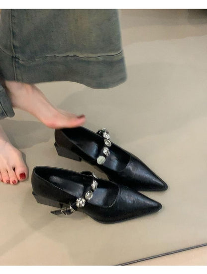 Jane Mary Toe Shoes Pointed