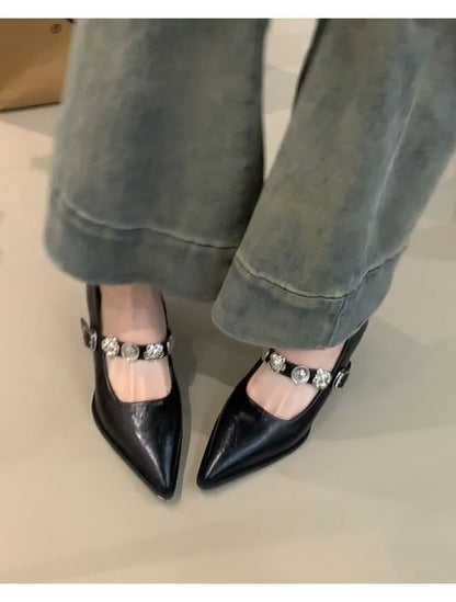 Jane Mary Toe Shoes Pointed