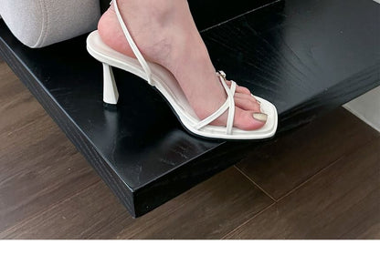 Heel High Ankle Cross Sandals Strap Criss