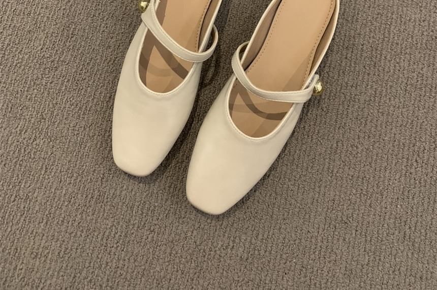 Jane Mules Faux Leather Mary