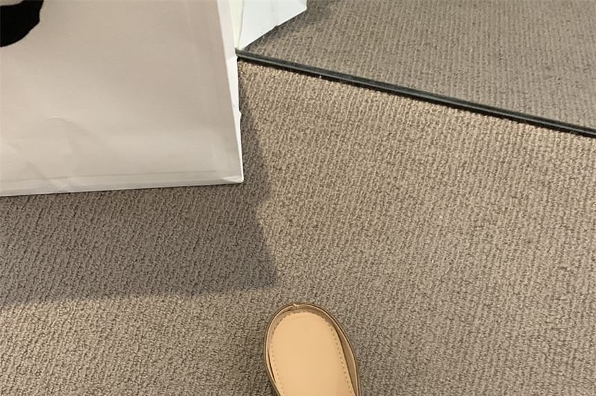 Jane Mules Faux Leather Mary