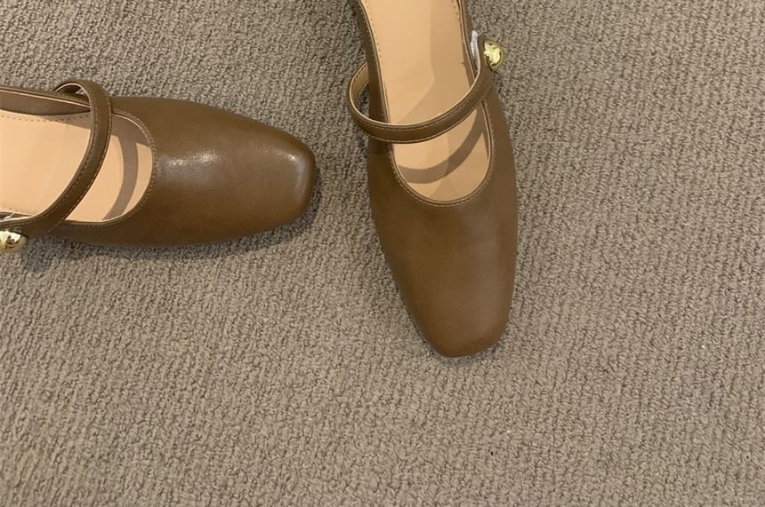 Jane Mules Faux Leather Mary