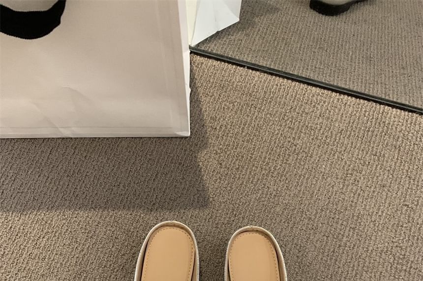 Jane Mules Faux Leather Mary