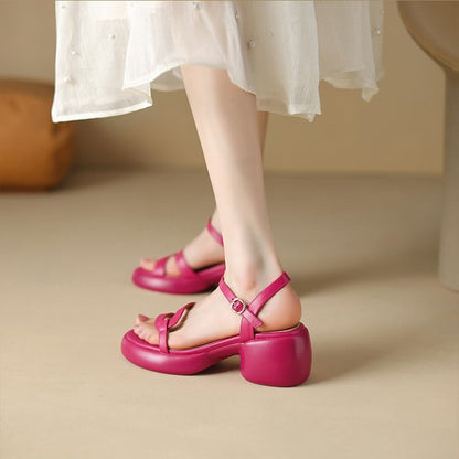 Chunky Heel Sandals Platform