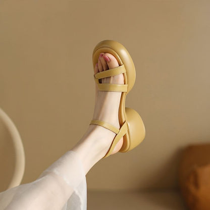 Chunky Heel Sandals Platform
