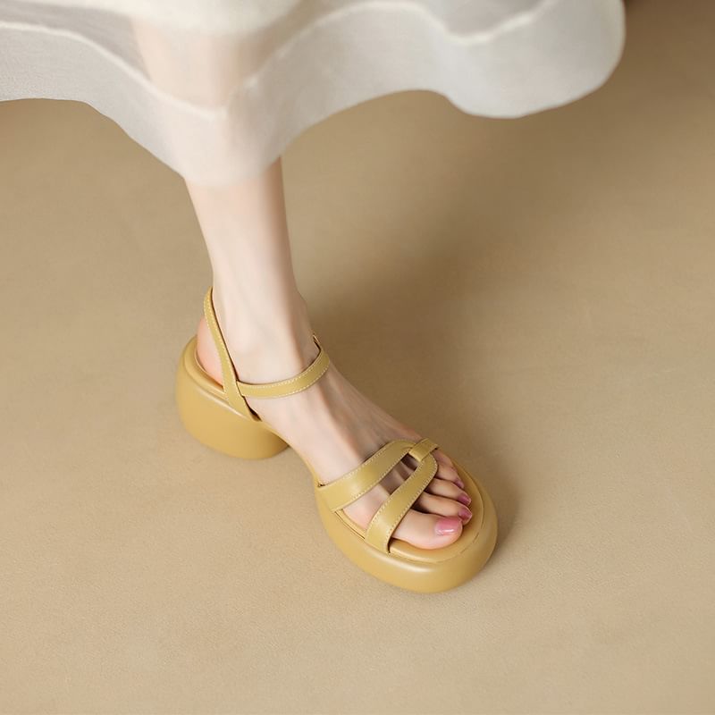 Chunky Heel Sandals Platform