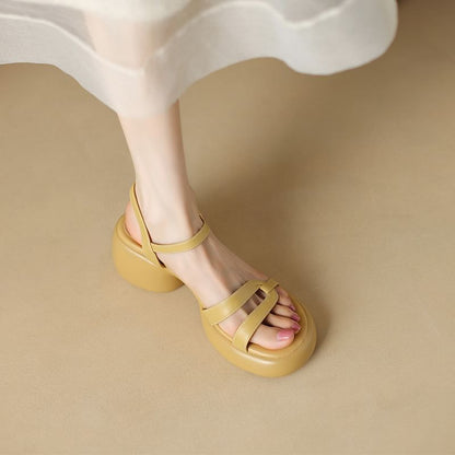 Chunky Heel Sandals Platform