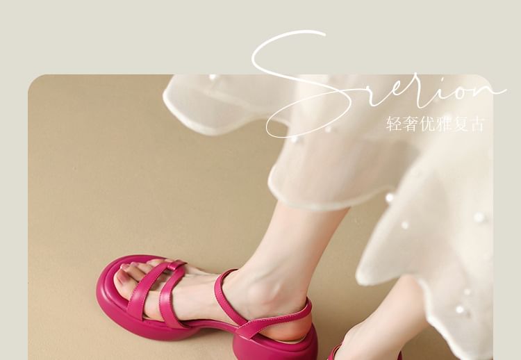 Chunky Heel Sandals Platform